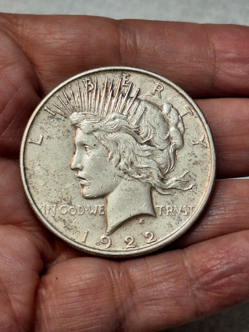 1922 Peace Silver Dollar - Large Silver Coin